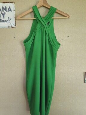 Trina Turk Size 0 New Kelly Green Mini Dress Resort Coastal Preppy